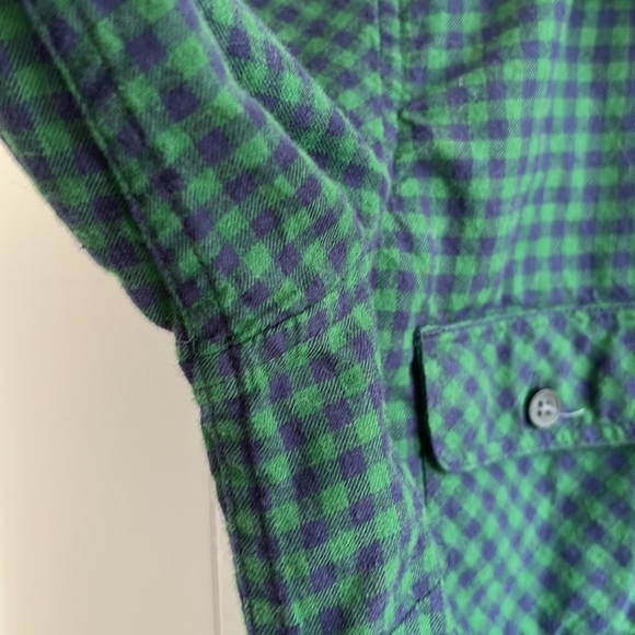 Eddie Bauer Flannel Green & Blue Gingham Women’s Size Small - Picture 8 of 14